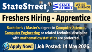 Statestreet Apprentice Freshers Hiring