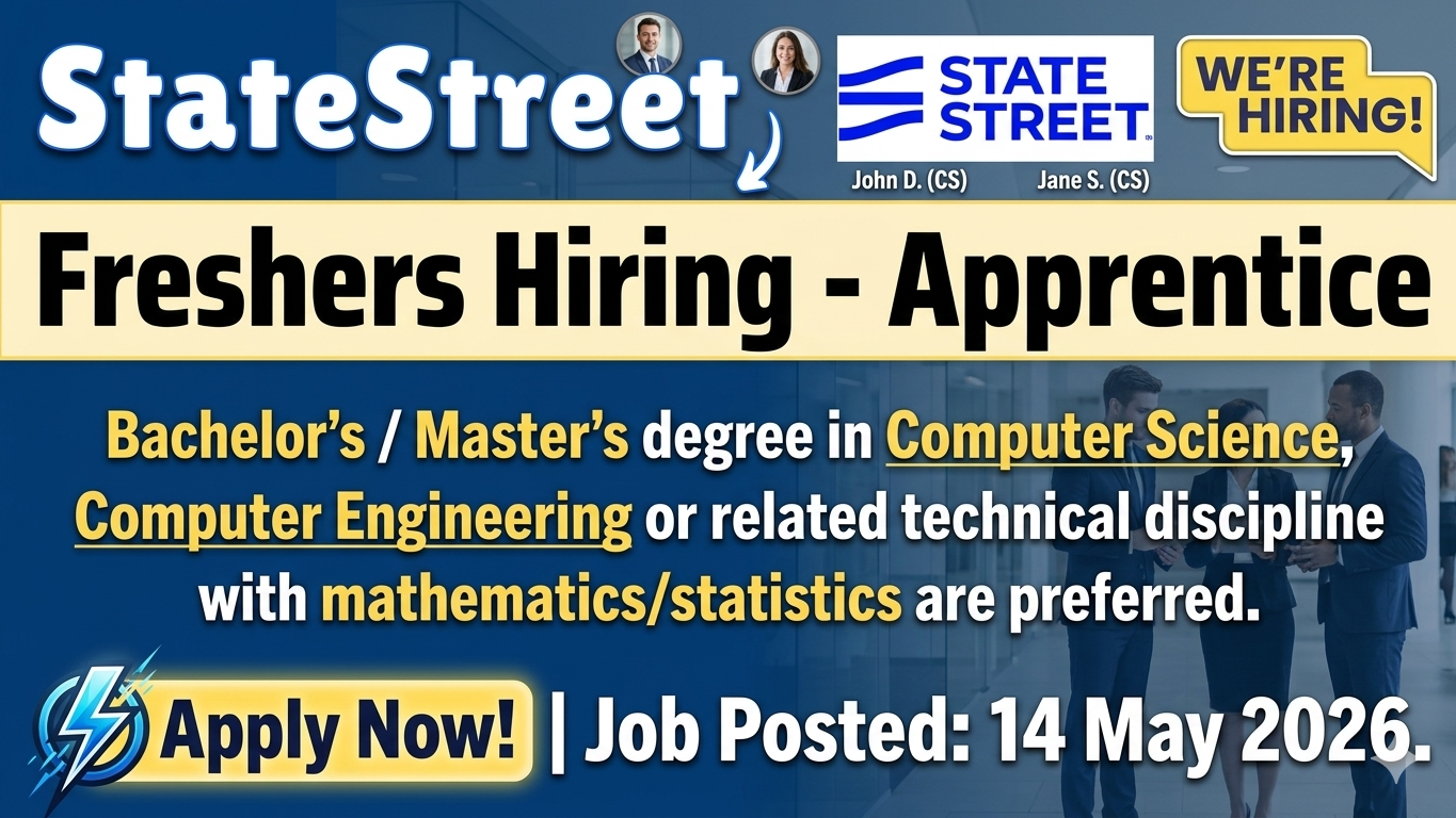 Statestreet Apprentice Freshers Hiring