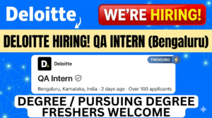Deloitte QA Intern Hiring
