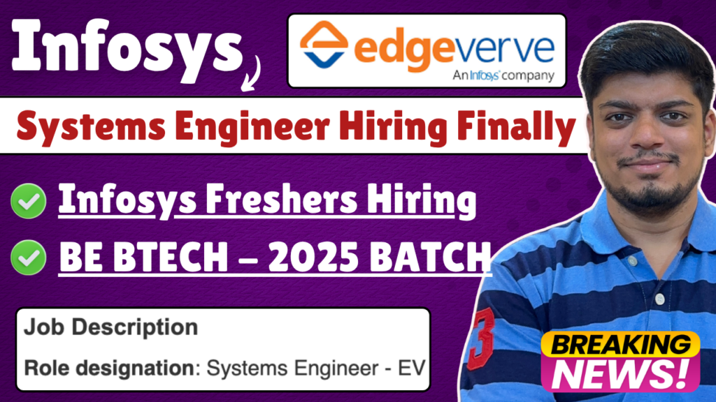 Infosys Systems Engineer Hiring