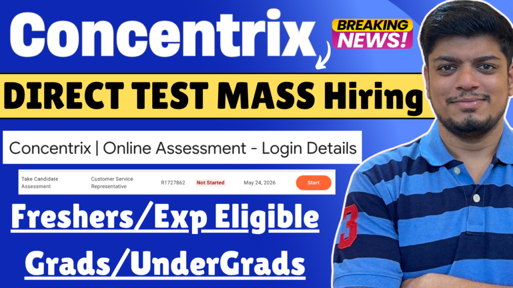 Concentrix Direct Test Hiring 2026